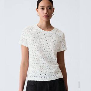 GAP White Lace T-Shirt